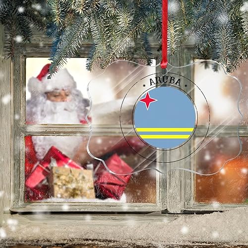 Vista 20 de Bandera de las Bahamas Adorno de árbol de Navidad para Navidad Bandera Nacional de Bahamas Decoración de árbol de Navidad Adorno colgante Adornos
