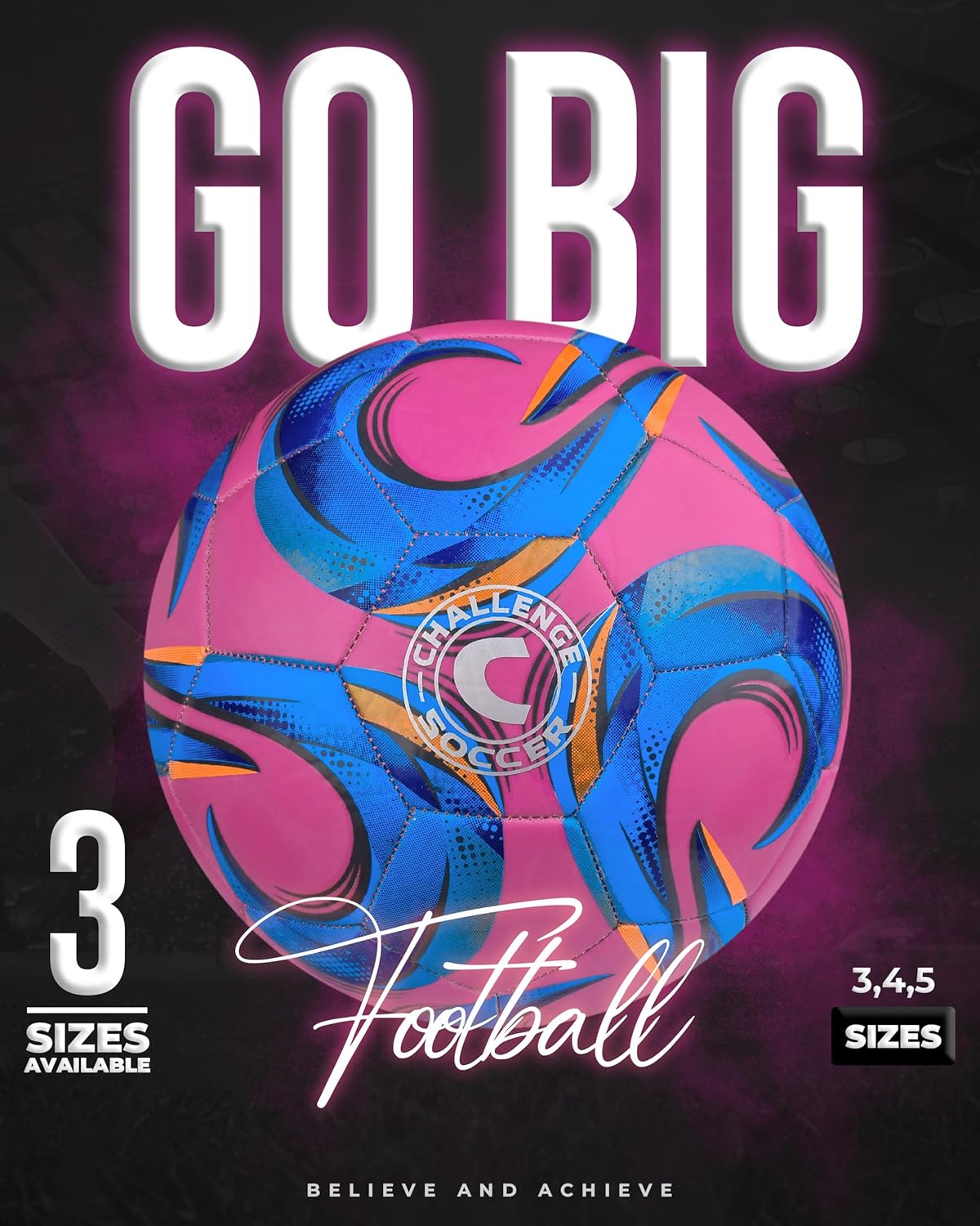 American Challenge Kreis Soccer Ball – Sizes 5, 4 & 3 – Youth & Adult Training Soccer Ball for Practice, Games & Grass Fields - Image 3