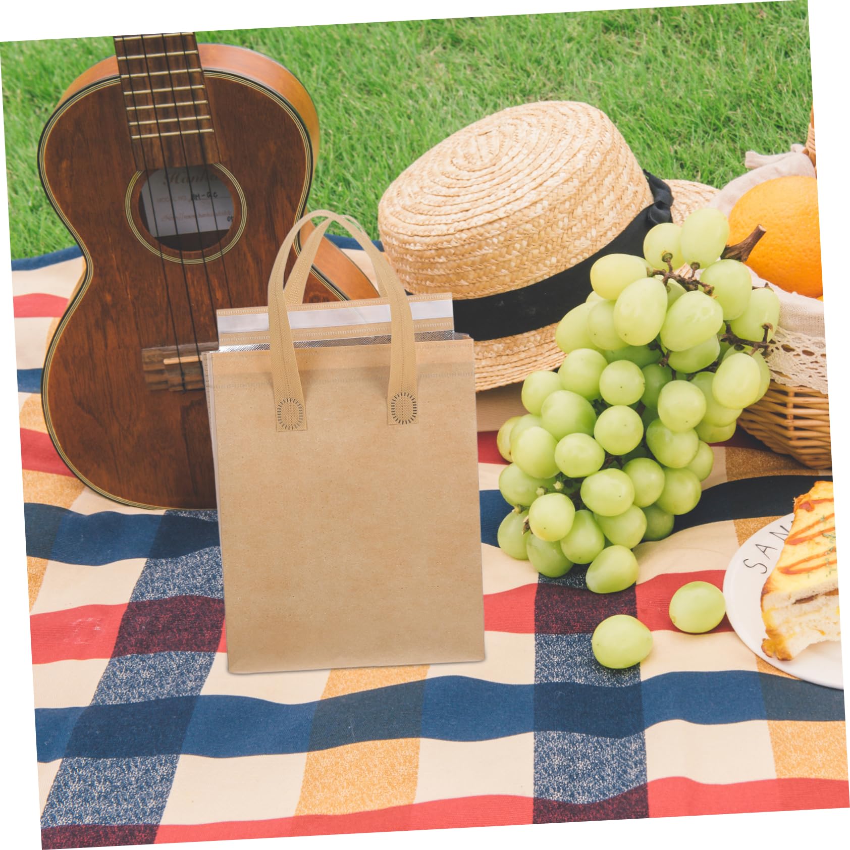 OUNONA 50pezzi Borse Termiche Isolate Per Alimenti Per Ristoranti e Asporto Mantengono o Bevande e Facili Trasportare Per Picnic e