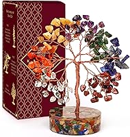 Vista 30 de KARMAPLEDGE Árbol de la vida de cristales curativos para energía positiva, protección y buena suerte, dinero, decoración de Feng Shui