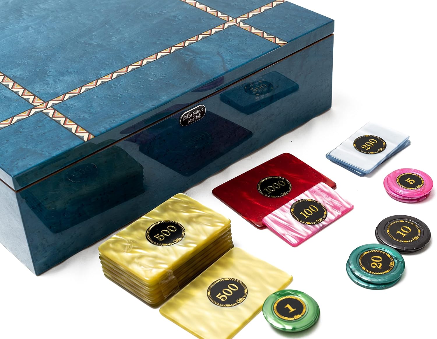 Bello Games Collezioni - Via Padova Luxury Poker Chips & Card Set from Italy