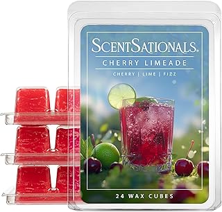 Wax Melts, Wax Cubes Strong Scent – Soda Collection 2 Cherry Limeade – Long Lasting Scented Melts for Warmer, 10oz (24-Cubes)