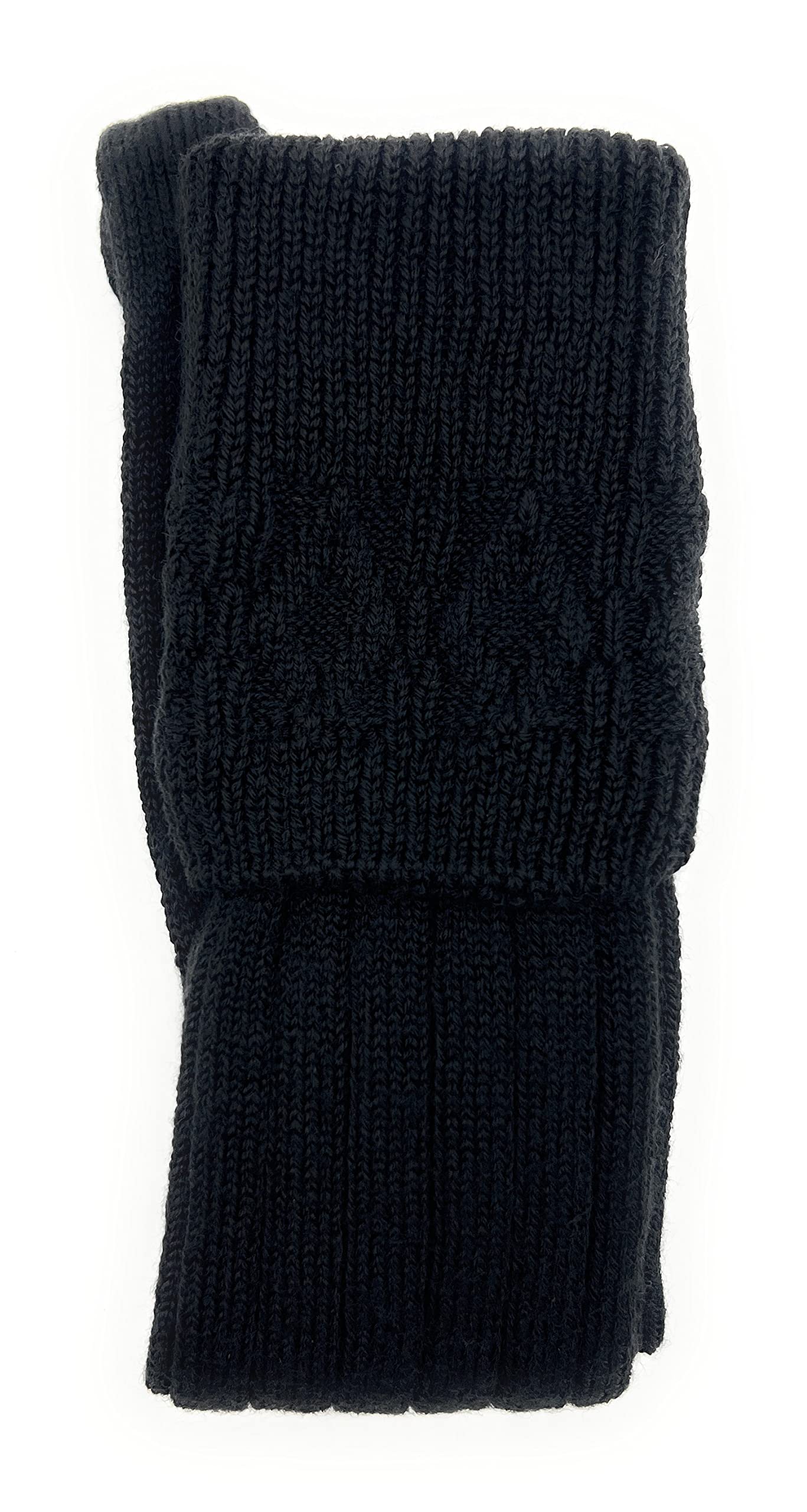 Tartan Tweeds Men's Black Scottish Wool Kilt Hose Socks Hand Made In Scotland (As8, Numeric, Numeric_8, Numeric_10, Regular, Regular, )