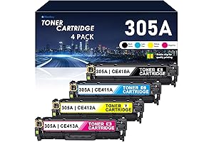 305A CE413A Toner Cartridges (Black/Cyan/Magenta/Yellow) for HP Laser Pro 400/MFP (4 Pack)
