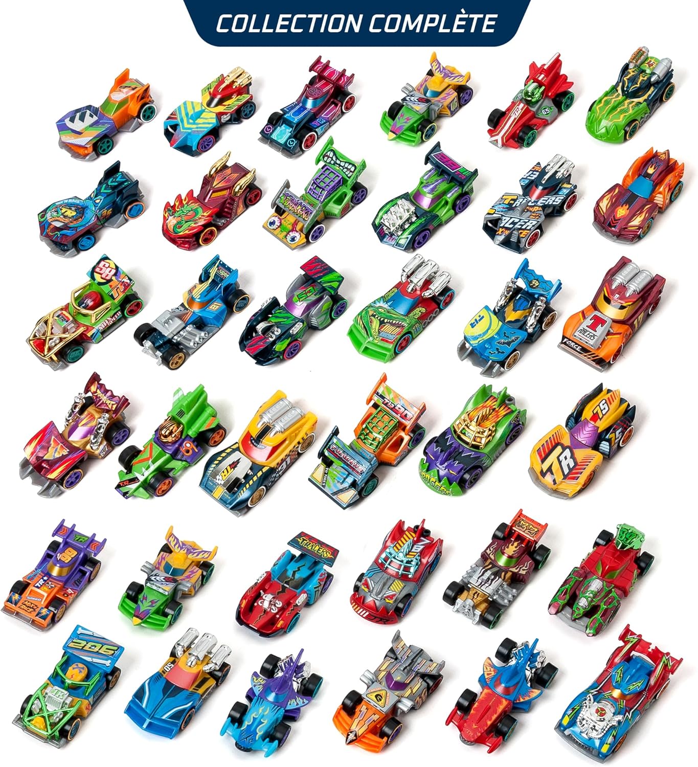 T-Racers Mix 'N Race – Collection of 10 Collectible Cars Each Car Can Be Customised by Changing, Front, Rear or Wheels