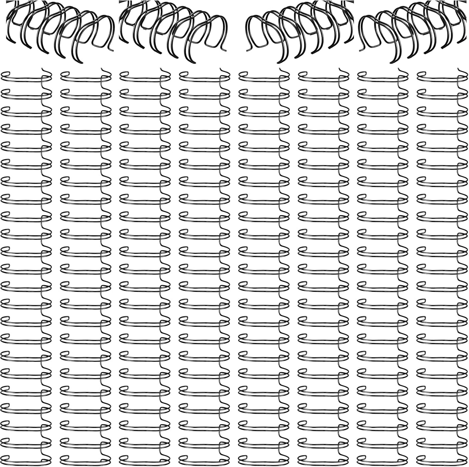 150 Pcs Double Loop Wire Binding Spines Bulk for Wire Binding Machine