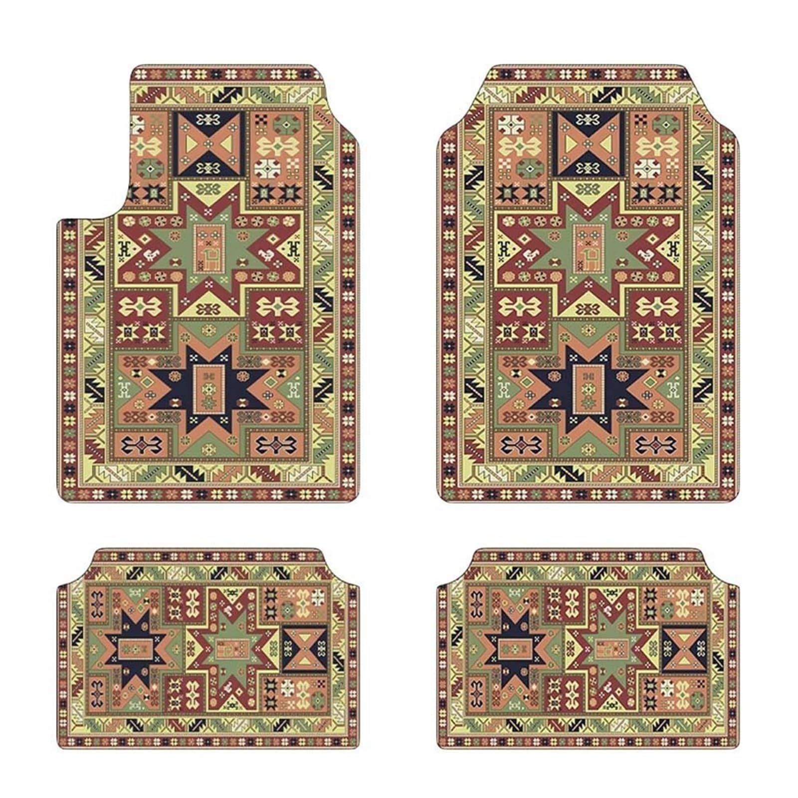4 unids/Set Alfombrillas de Goma Alfombrillas Suelo Coche