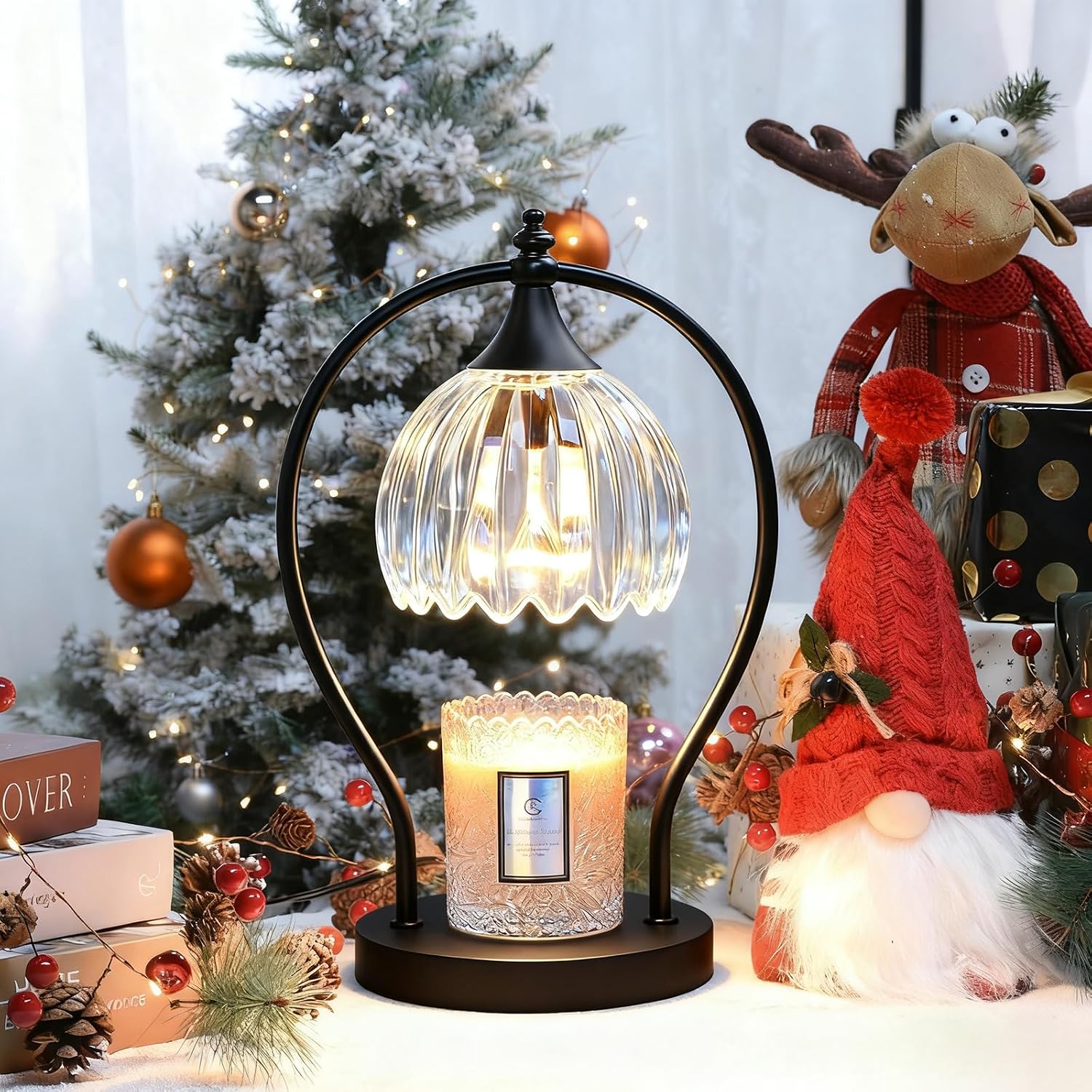 GOODBUY Candle Warmer Lamp with Timer Dimmer - Candle Warmer for Jar Candles - Plug in Wax Melt Warmer Unique Birthday Gifts for Women Mom House Warming Gifts New Home Room Decor