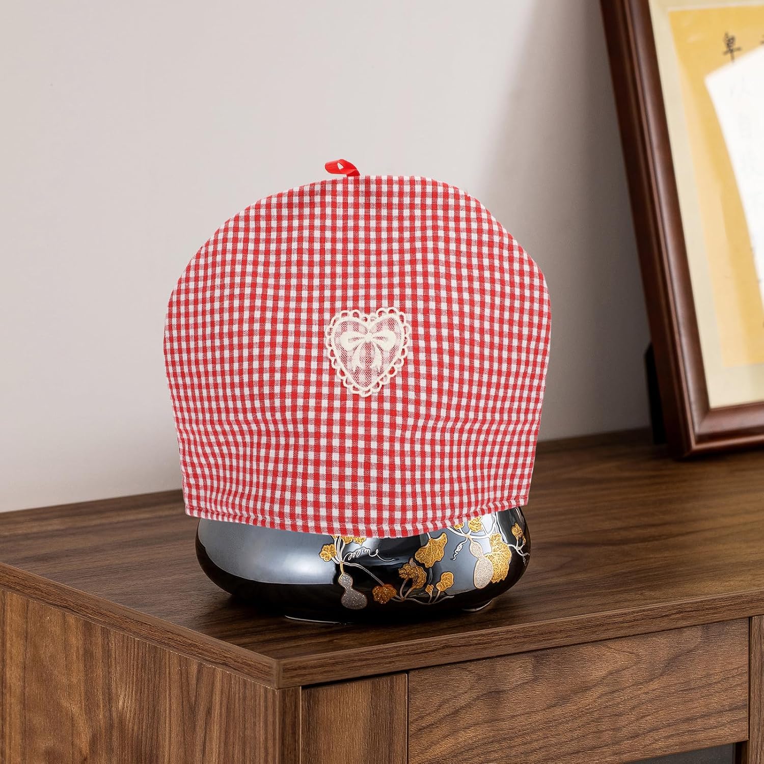 VANZACK Xmas Insulated Teapot Cozy Cotton Cloth Portable Cover Insulation