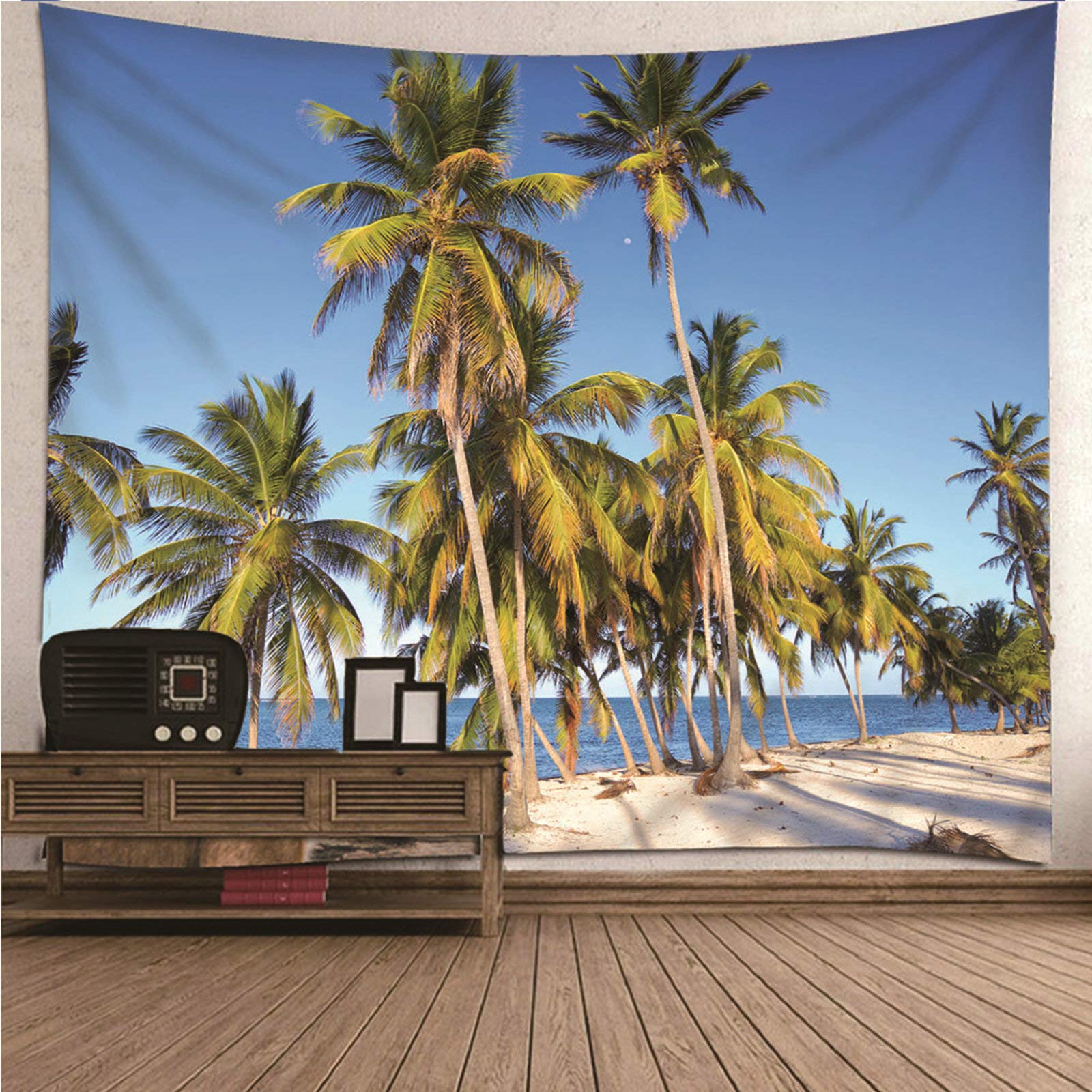 Tapiz de pared con impresión 3D KnSam lavable de poliéster resistente 150x150 cm 7