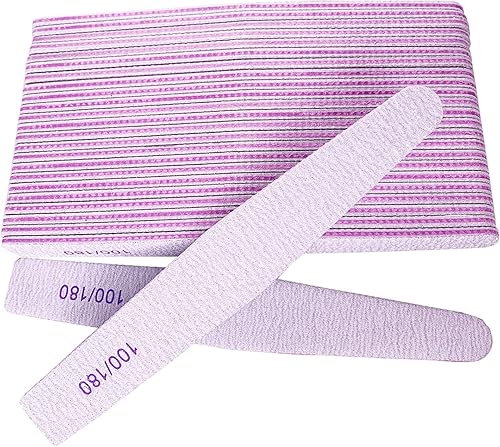 Miniatura 1 de Lima de uñas 25 piezas limas de uñas para uñas naturales y uñas acrílicas tablas de esmeril de grano 100180 de doble cara para uñas profesional