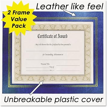 NuDell NUD21201 - Leatherette Document Frame