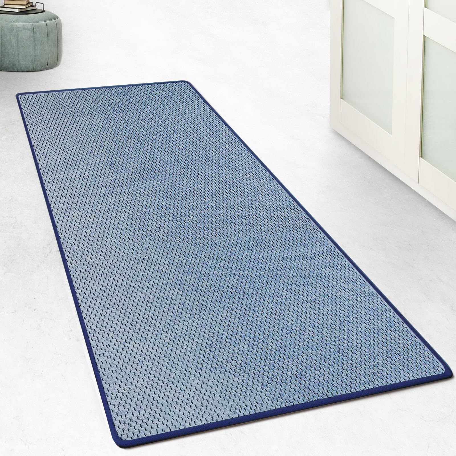 Tapis Couloir Sisal Œil De Tigre - 66x150cm Beige - Résistant Et Antidérapant