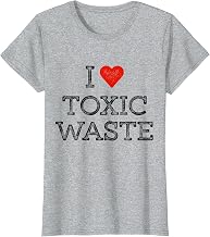 I Love Toxic Waste Shirt Red Heart Tee Classic 80's Movie T-Shirt