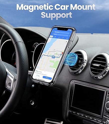 Miniatura 6 de Shields Up Funda para iPhone 11 Pro Max con soporte, funda transparente con soporte de doble anillo ajustable y plegable a prueba de golpes para