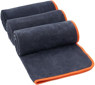 3 Stück Fitness Handtuch Set 40x80cm, Sporthandtuch aus 400 G/M² Mikrofaser, Superweich und Saugfähig Gym Handtuch, Mikrofaser Handtuch Haare, Reisehandtuch Für Fitnessstudio Und Outdoor