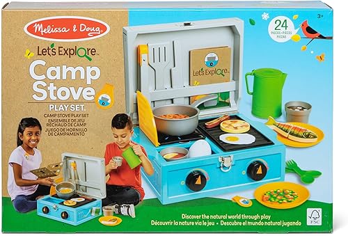 Miniatura 3 de Melissa & Doug Let's Explore Camp Stove Play Set  24 piezas  Certificado FSC