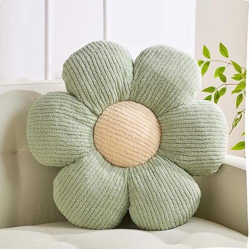 Miniatura 6 de 3 PCs Cojines con Forma de Flores Cojín con Forma de Flores Cojín Decorativo de Margarita para Cama Lindas Almohadas Decorativas 3 piezas-3,3