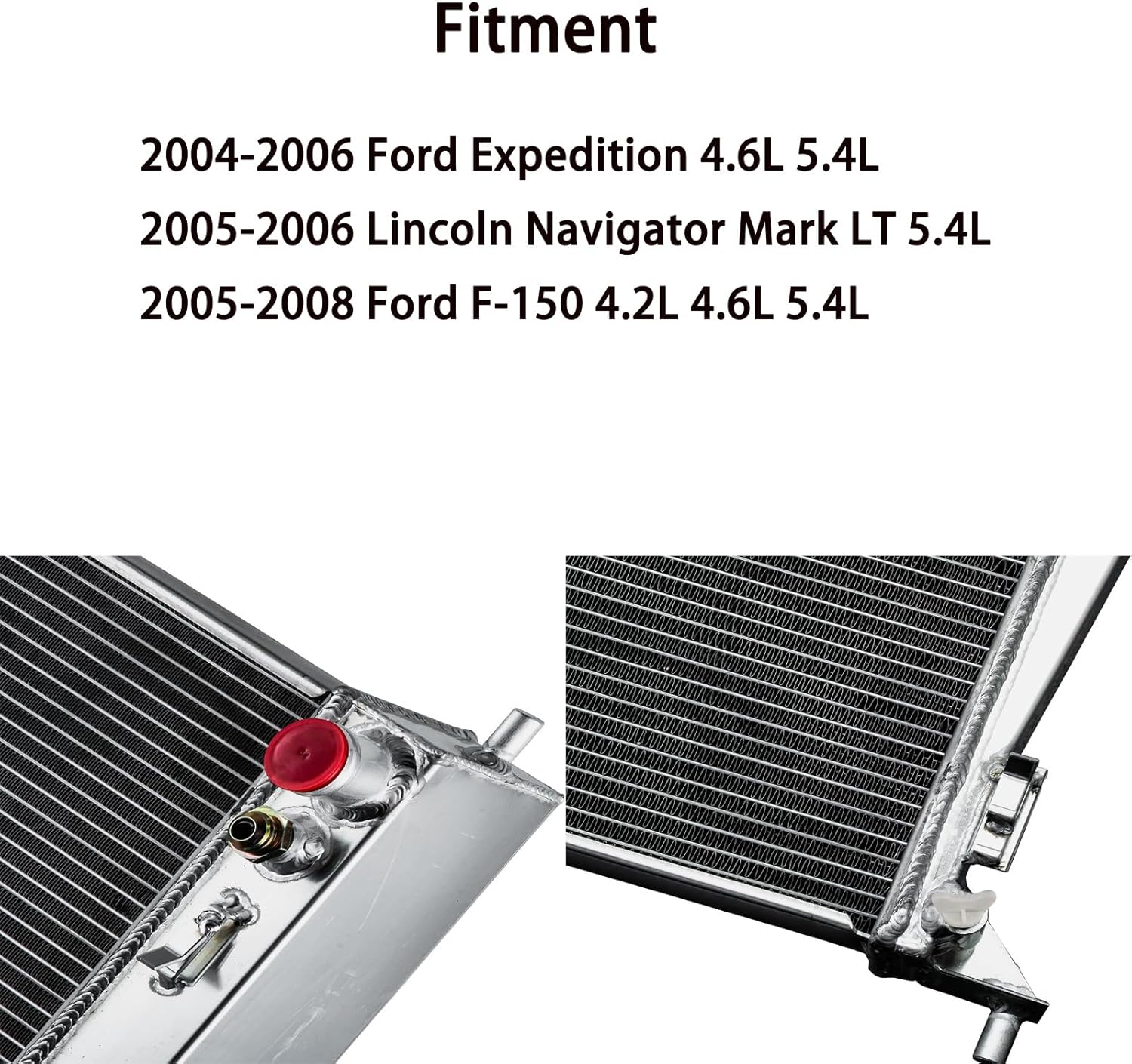 3 Row Core Aluminum Radiator For 2004-2008 05 Ford F150 Expedition 4.2L 4.6L 5.4L Radiador Automotive Replacement Radiators
