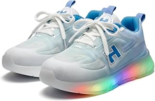 HOOH Kids LED Light Up Sneakers Breathable Comfortable Fashion Sports Shoes for 12 Months to 12 Years Price In India