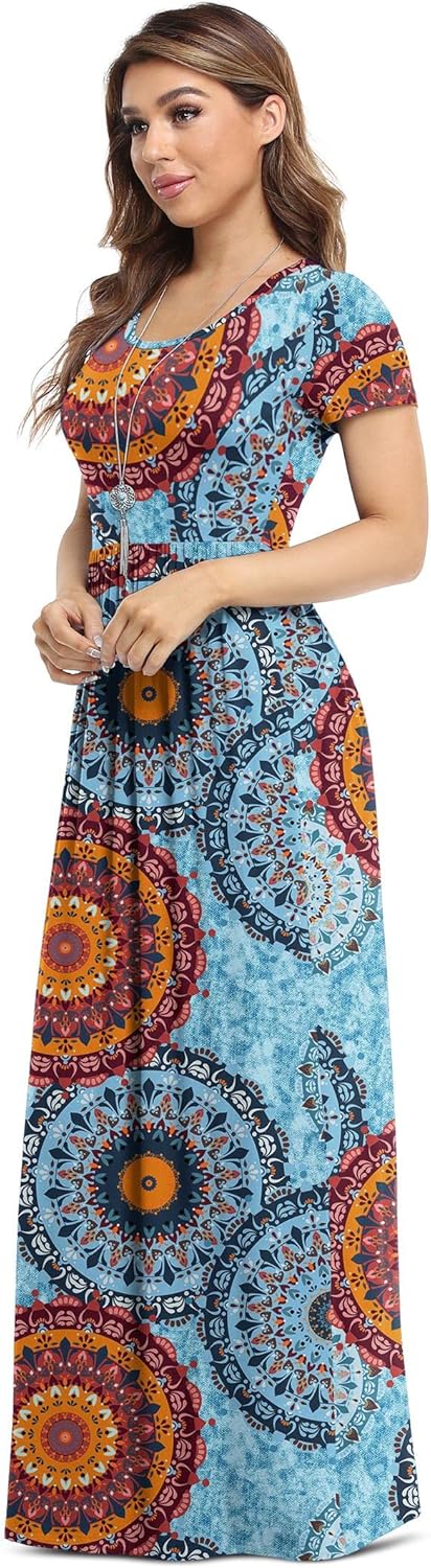 VIISHOW Women's Short Sleeve Loose Plain Maxi Bhutan Ubuy