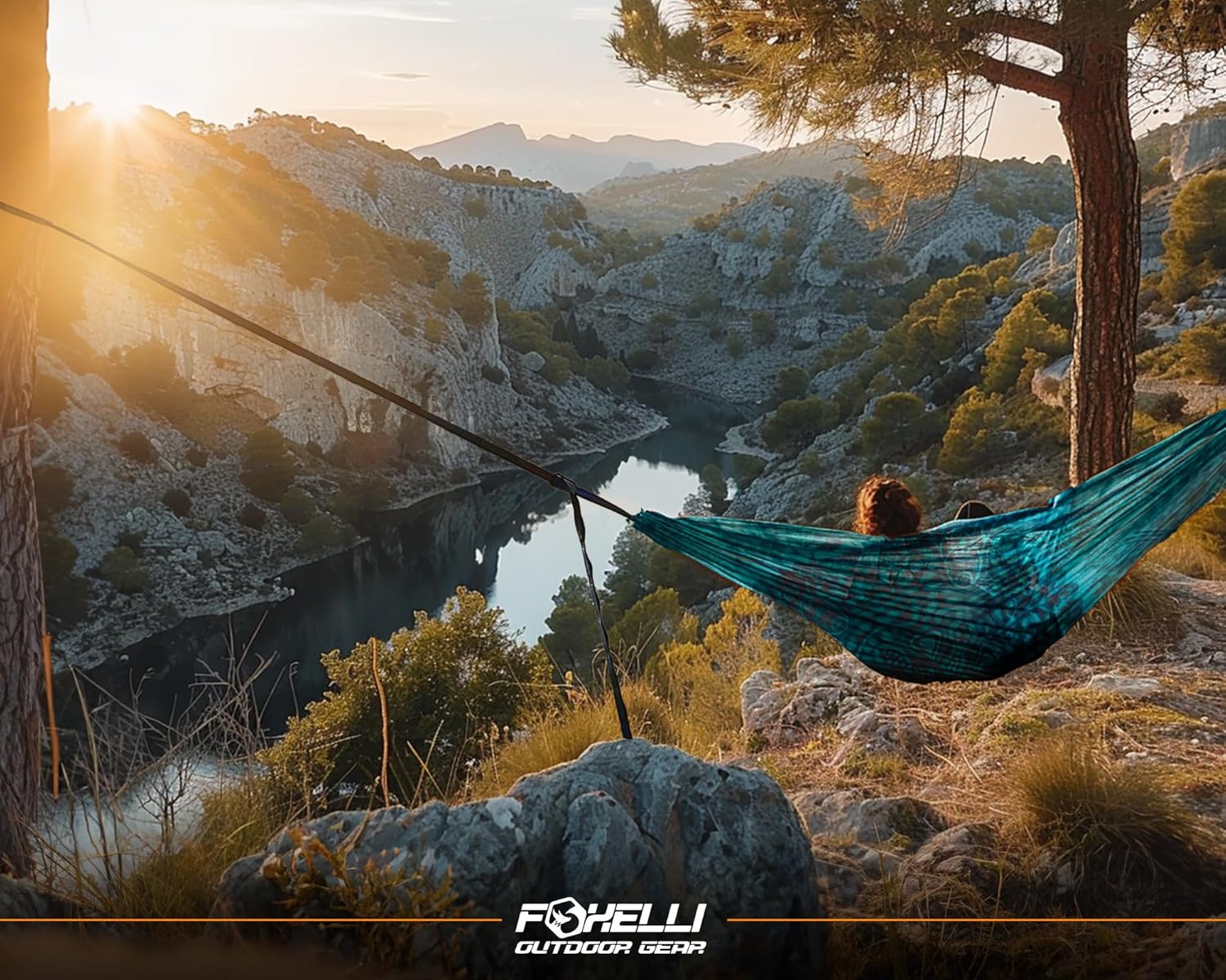 Foxelli XL Hammock Straps - Extra Long 20FT Heavy Duty No-Stretch Suspension System, 40+2 Loops, 2000 LBS Capacity, for Indoor/Outdoor Use – Set of 2 Straps & Carry Bag 5 814XJ7cmfvL. AC SL1500