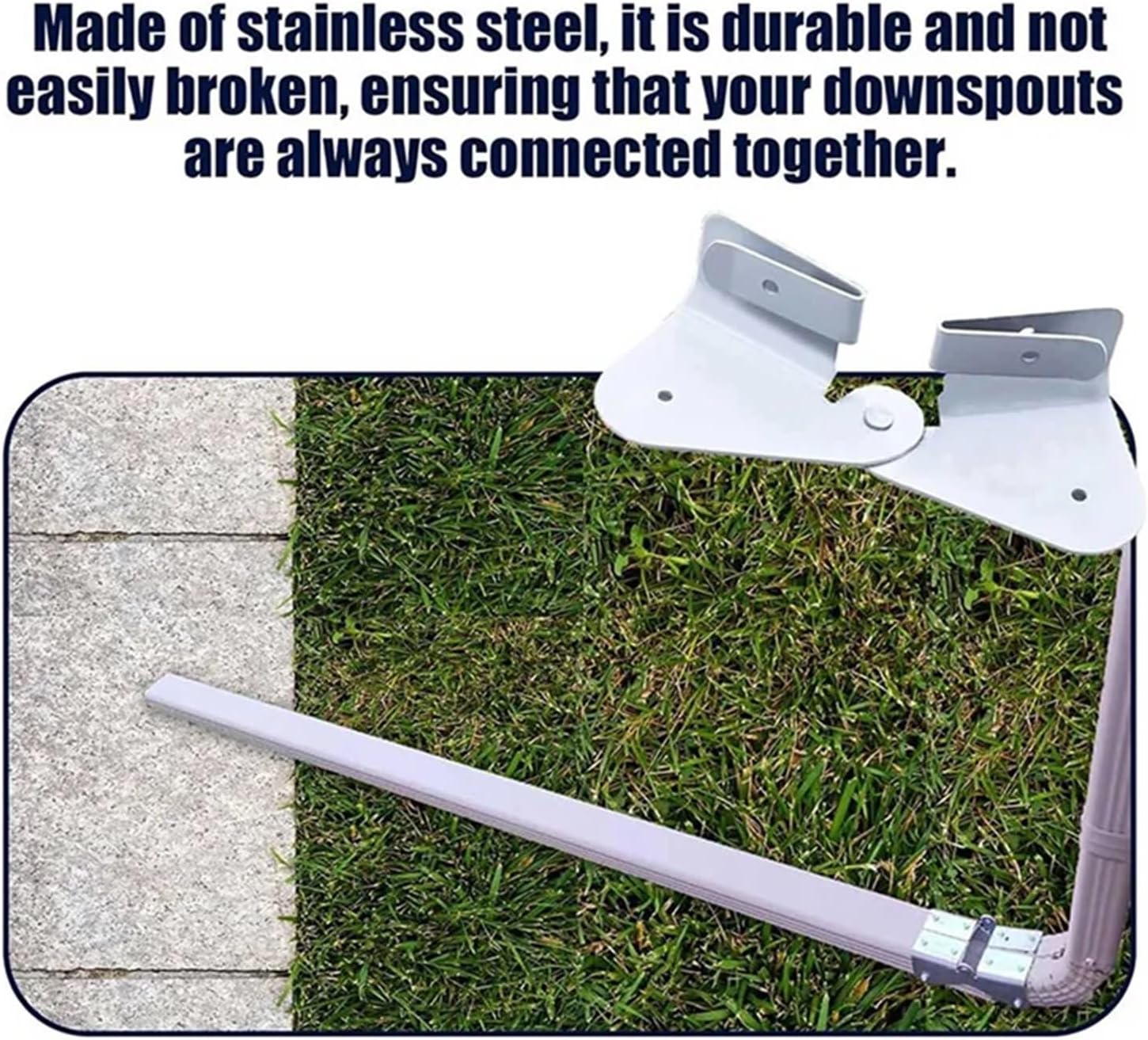 Downspout Hinge 8 Pack Gutter Downspout Extension Hinges for Rectangle and Square Pipes