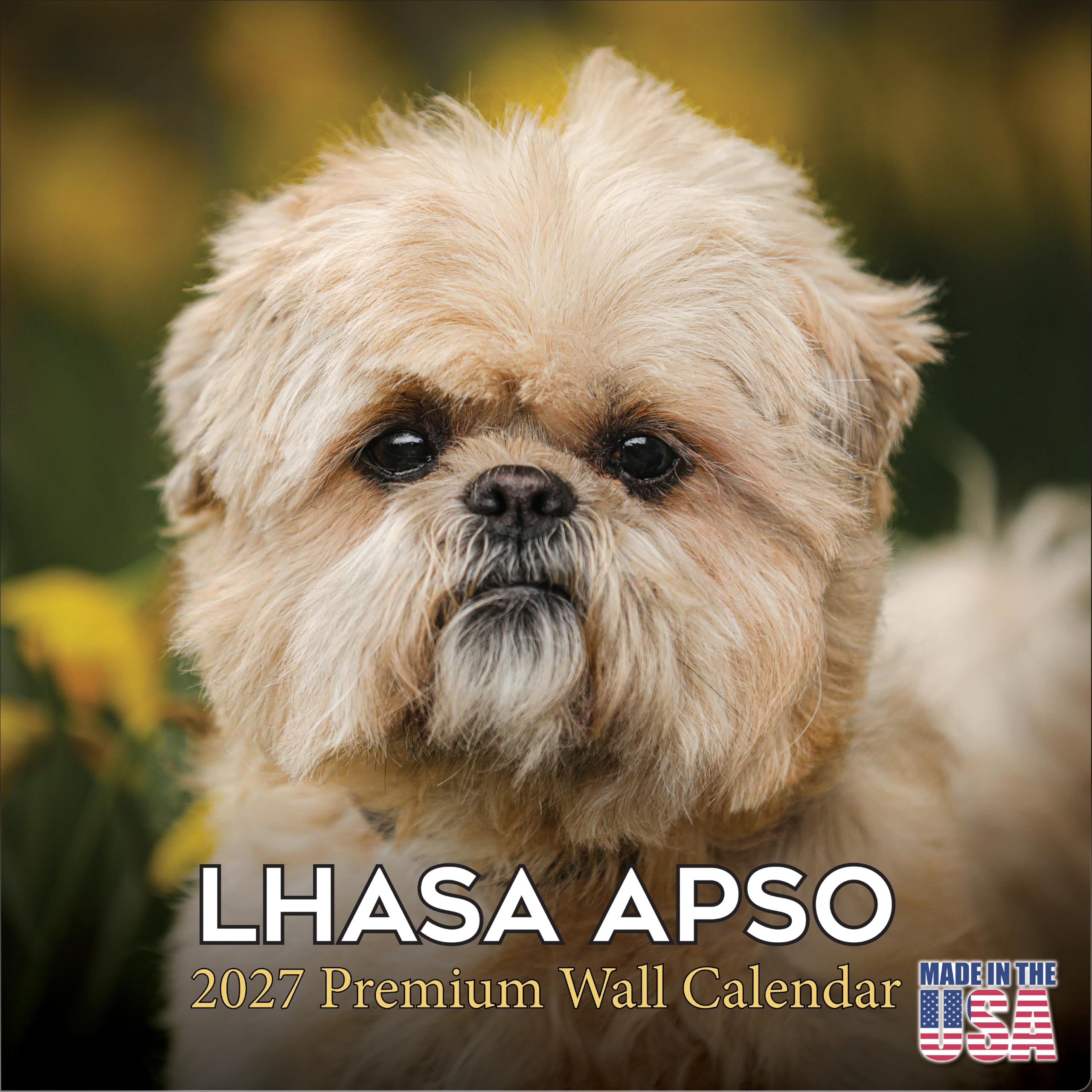 2025 2026 Lhasa Apso Calendar - Dog Breed Monthly Wall Calendar - 12" x 24" Open - Thick No-Bleed Paper - Giftable - Academic Teacher's Planner Calendar Organizing & Planning - Made in USA โ image 1