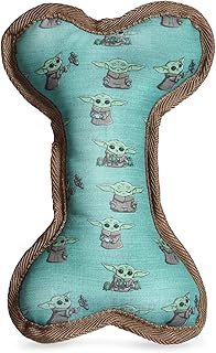 STAR WARS Mandalorian: The Child Oxford Bone Squeak Toy Dog Toy from STAR WARS & The Mandalorian Bone-Shaped Squeaker Toy STAR WARS Squeaky Chew Toy for Dogs,8 Inch