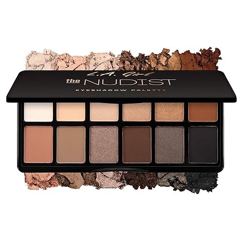 L.A. Girl Fanatic - Paleta de sombras de ojos, The Nudist, 0.035 onzas.