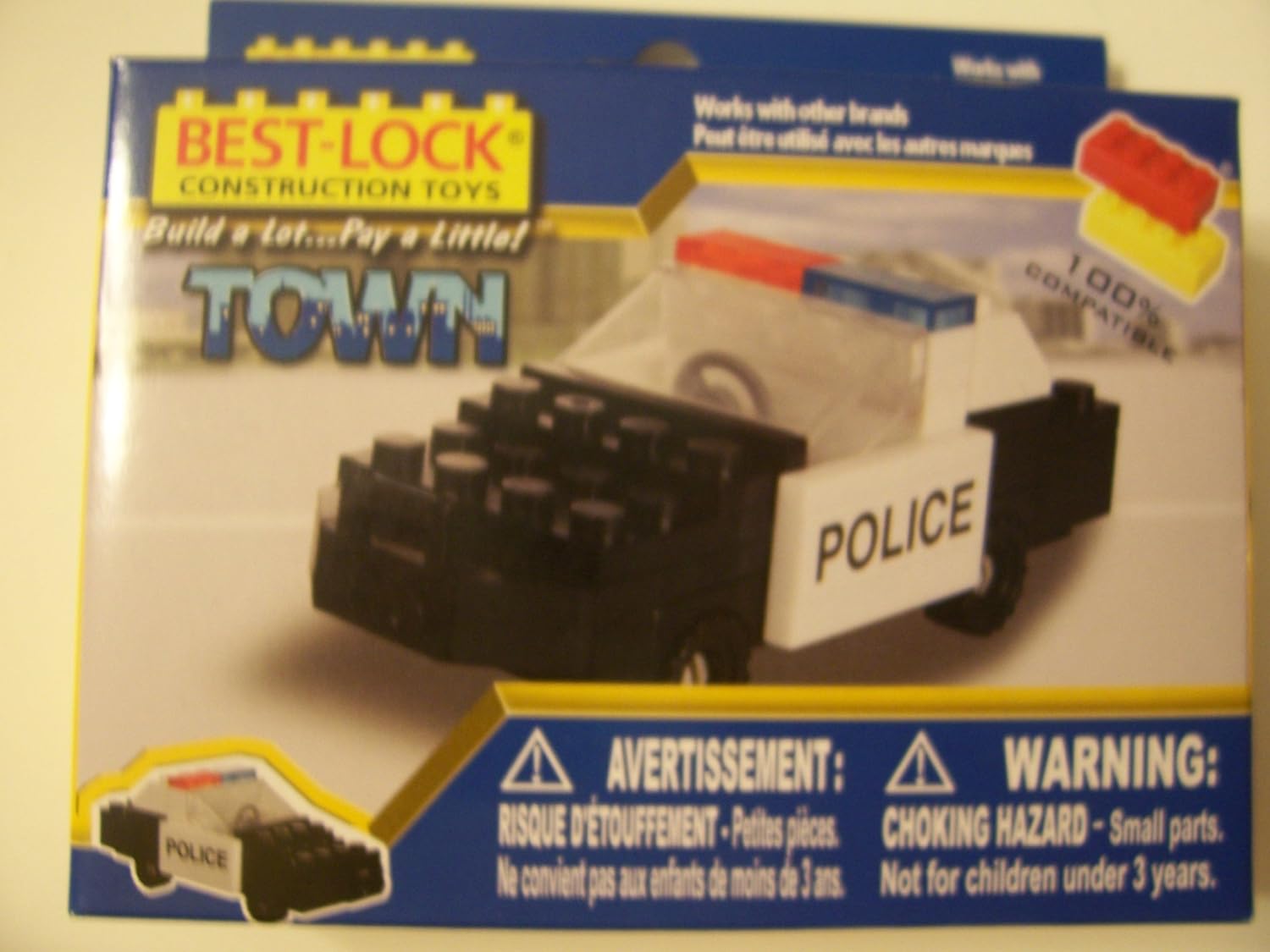Buy Best Lock Construction Toys 35 Piece Set Police Cruizer Online at