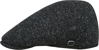 Sterkowski Aberdeen Cap | 100% Harris Tweed Flat Cap for Men and Women | Classic Breathable Ivy League Cap