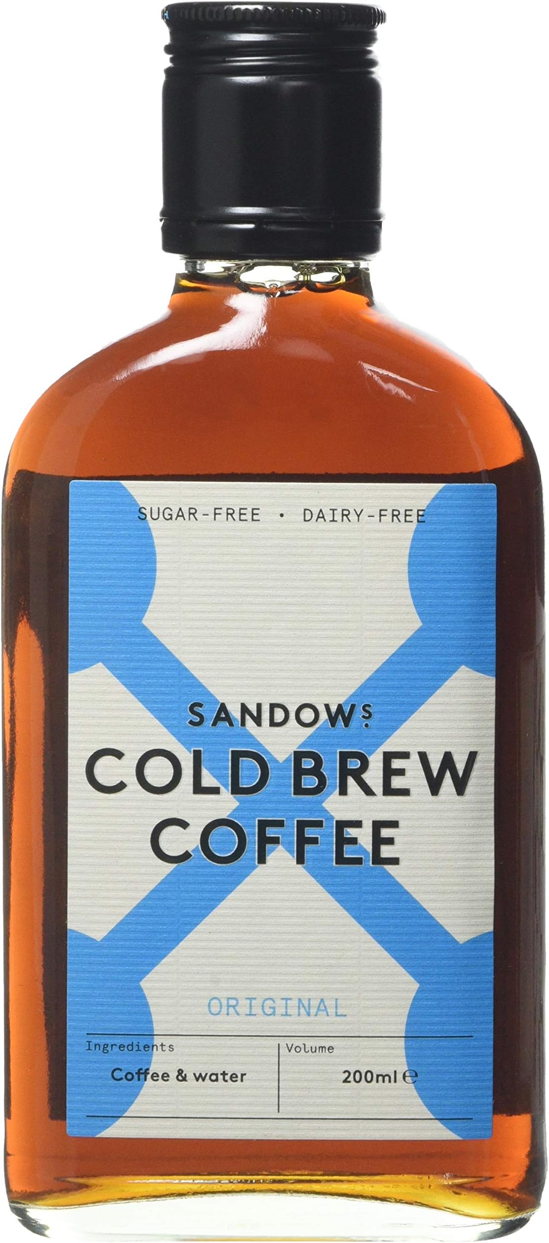 SANDOWS Cold Brew Coffee | The Original British Cold Brew | Case of 12 'Original' Glass Flasks