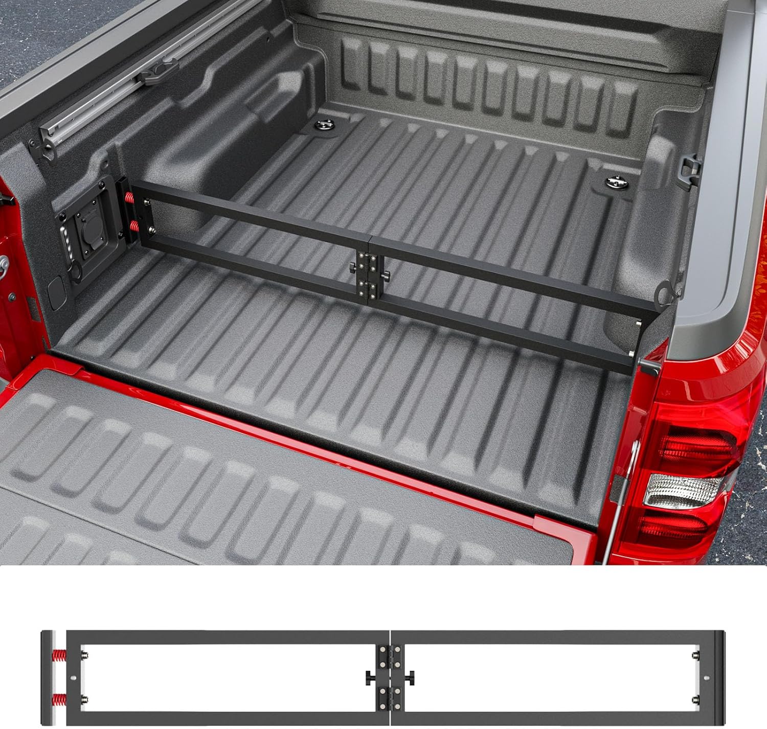 Truck Bed Divider Compatible with 2022-2025 2026 Ford Maverick Truck Bed Organizer Cargo Manager Molle Panel Replacement for 2022-2026 Ford Maverick Accessories