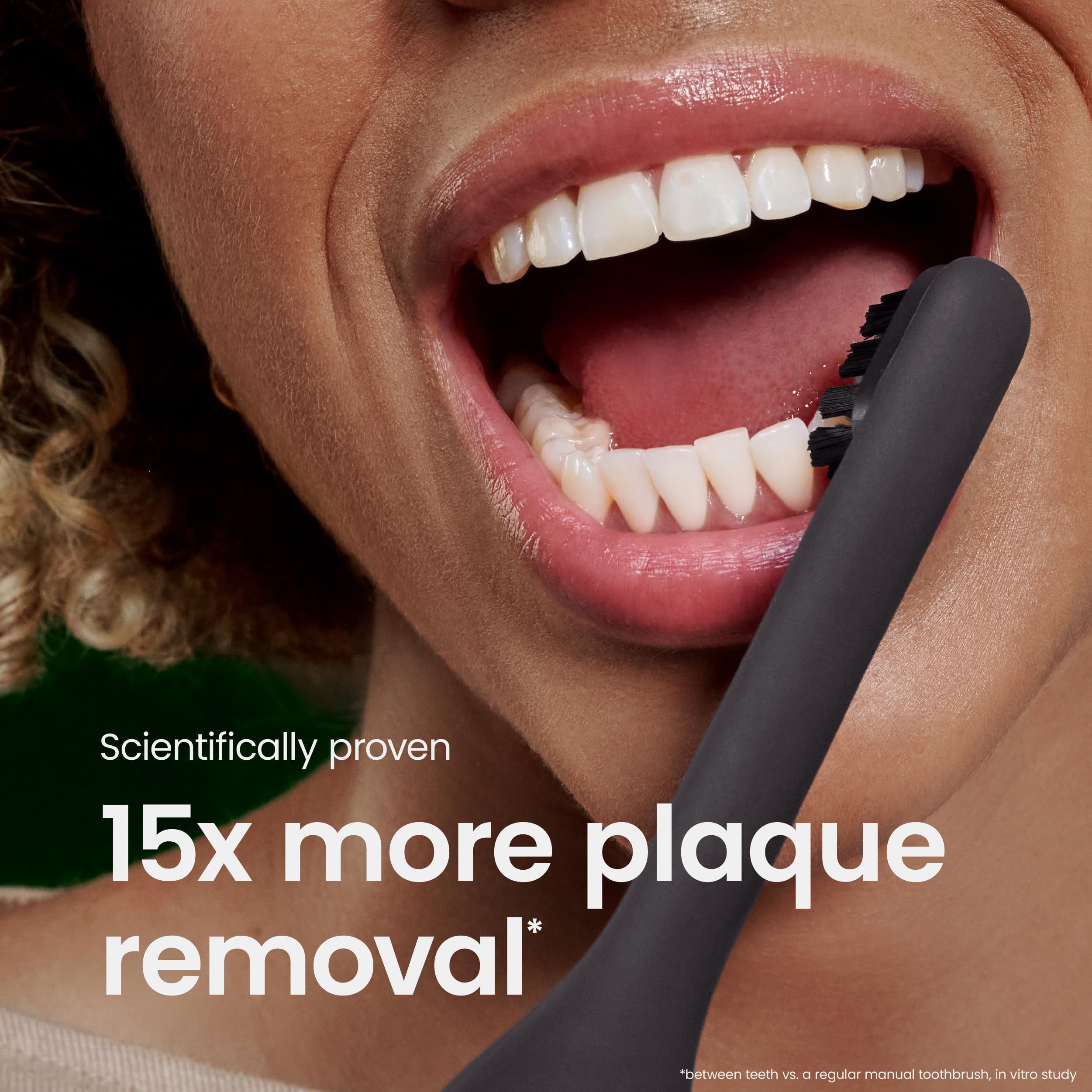Quip Cepillo de dientes inteligente Ultra Next Generation - Cepillo de dientes eléctrico temporizado con estuche - Cabezal de cepillo reemplazable, cerdas suaves, mango de silicona, duración de la