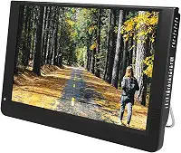 Dpofirs TV Digital Portátil de 12 Polegadas com Antena, 1080P ATSV para Viagens de Carro e Acampamento