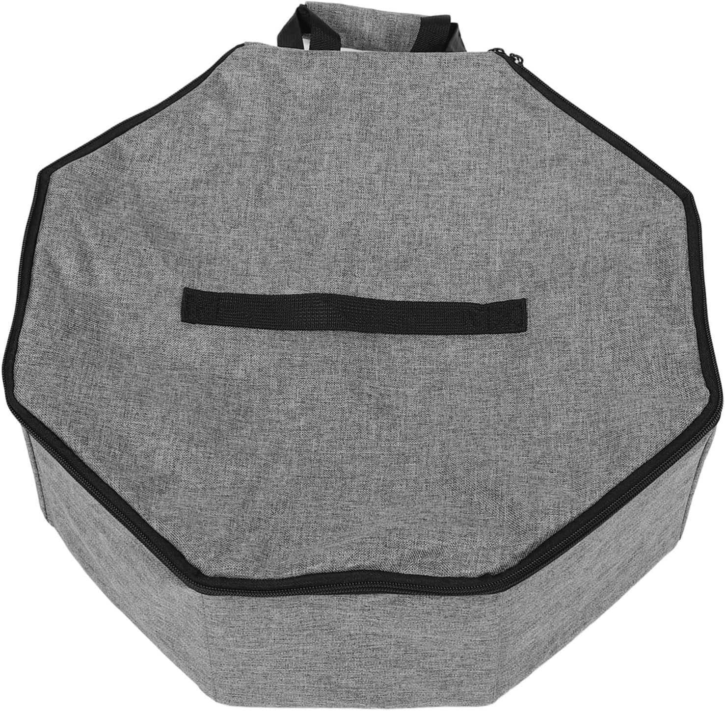 Cabilock Foldable Cowboy Hat Organizer Bag Large Capacity Hat Carrier with Handle for Men and Women Stylish Travel Storage Case for Baseball Caps and More Gray