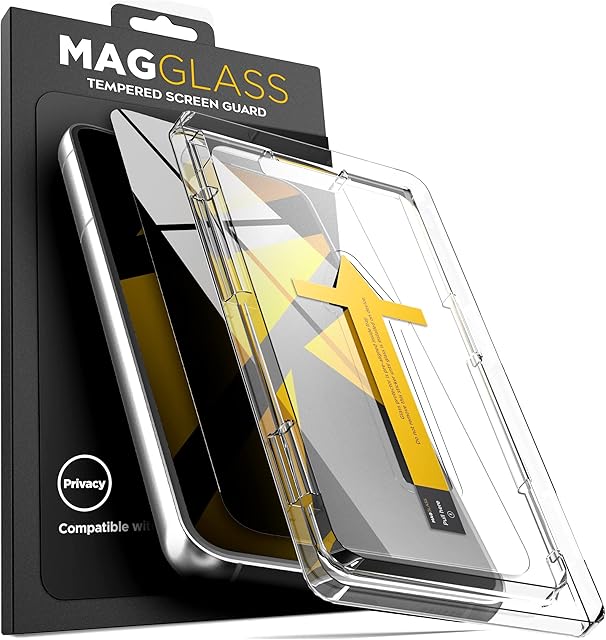 magglass Tempered Glass Designed for Samsung Galaxy S22 Plus Privacy Screen Protector, Anti Spy Display Guard (Case Compatible)
