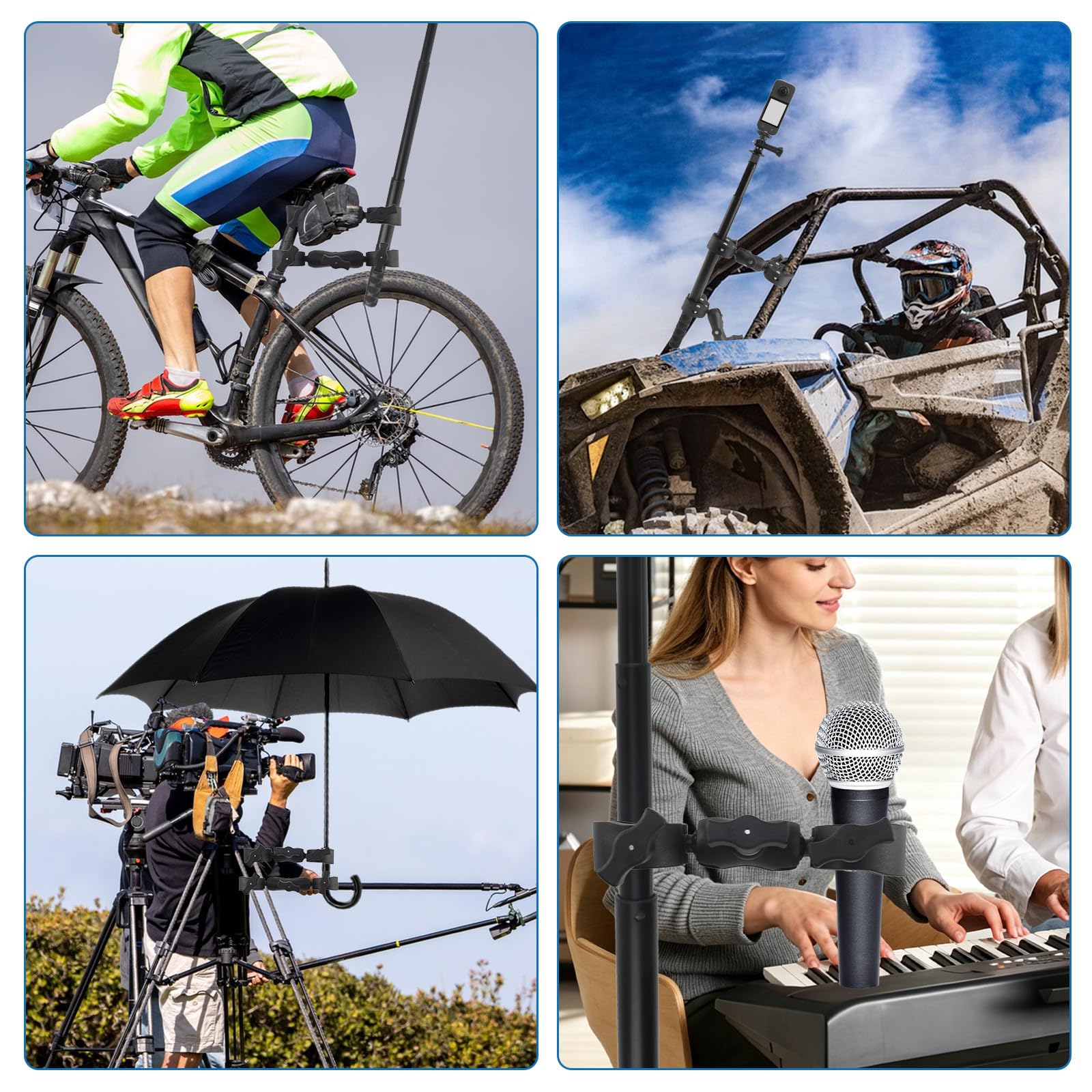 Motorrad Halterung für Insta360 X5 X4 X3 Fahrradlenker Montageset
