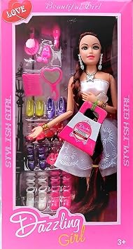 Niku Dazzling Dolls for Girls | Doll with Moveable Arms, Legs, Elbow & Knee for Girls (Doll with Accessoires) | Best Birthday Gift Toy