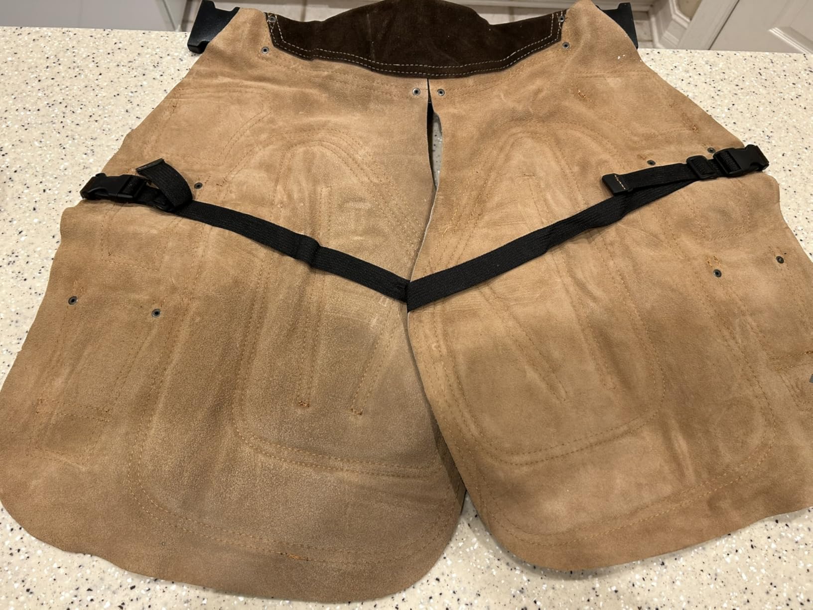 23 29) Inch Beige Leather Farrier Apron Unisex, 100% Pure