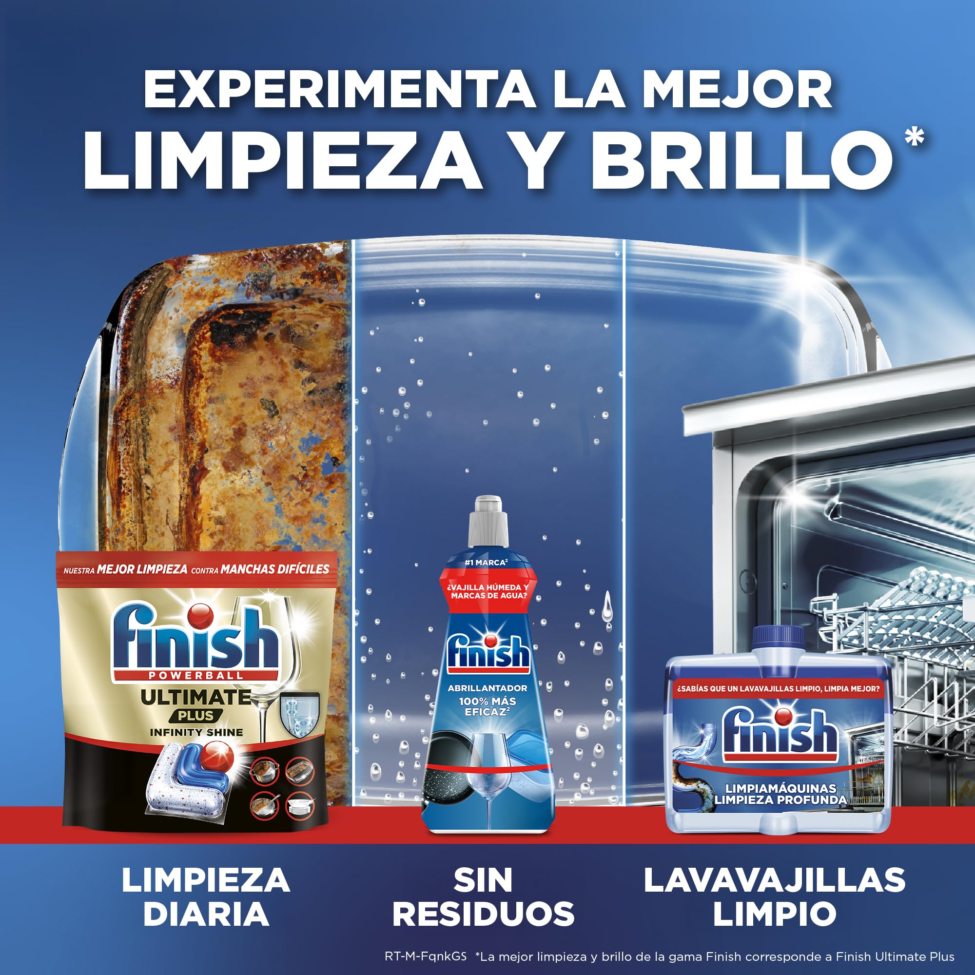 Finish Ultimate Plus Infinity Shine Pastillas para Lavavajillas 146 ud