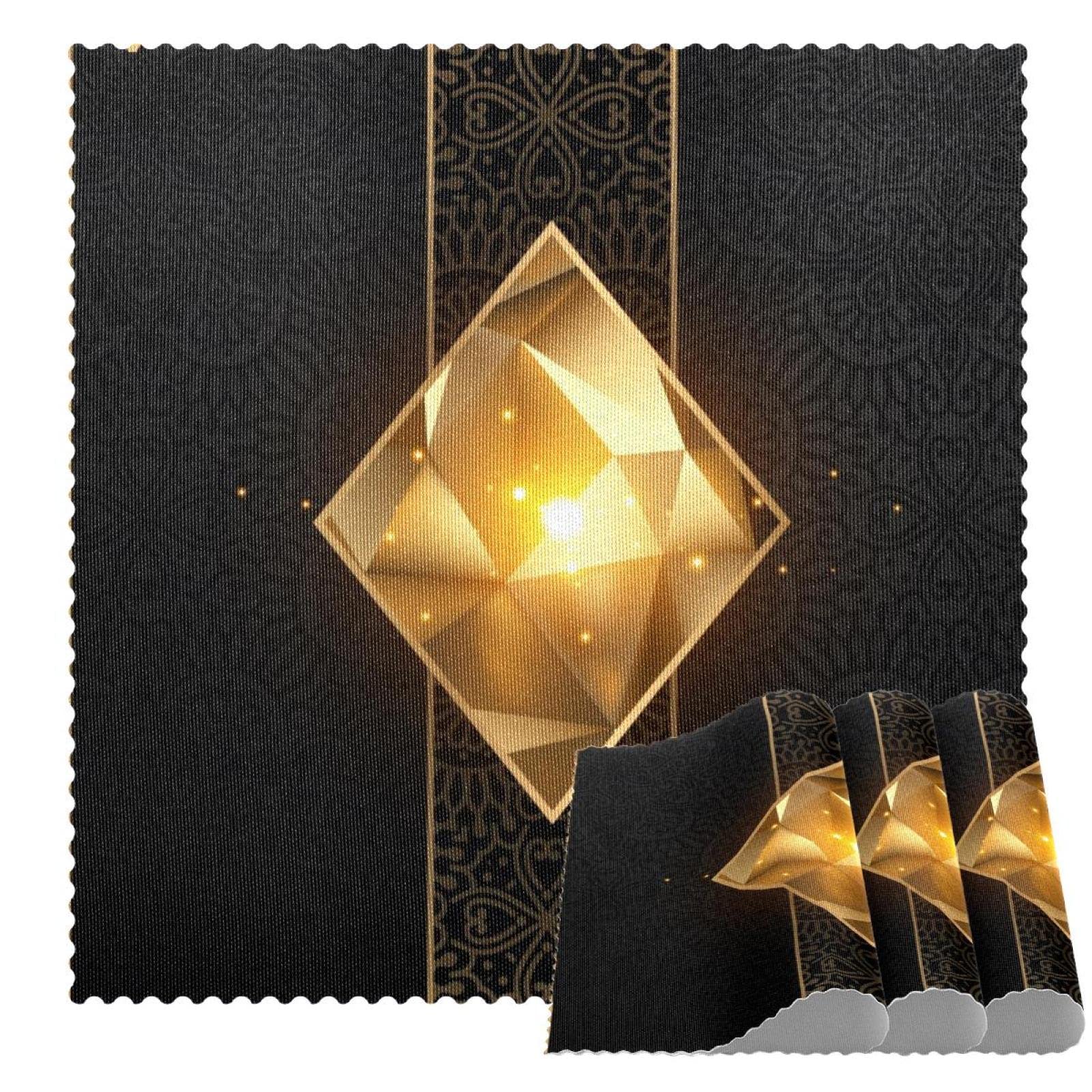 Set de table as de diamants dorés 30,5 cm antidérapant résistant chaleur salle à manger