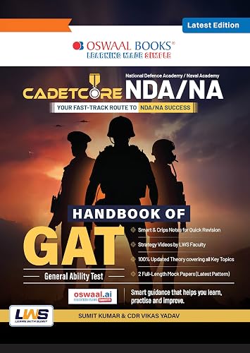 Oswaal CadetCore NDA/NA Your Fast-Track Route to NDA/NA Success Handbook of GAT