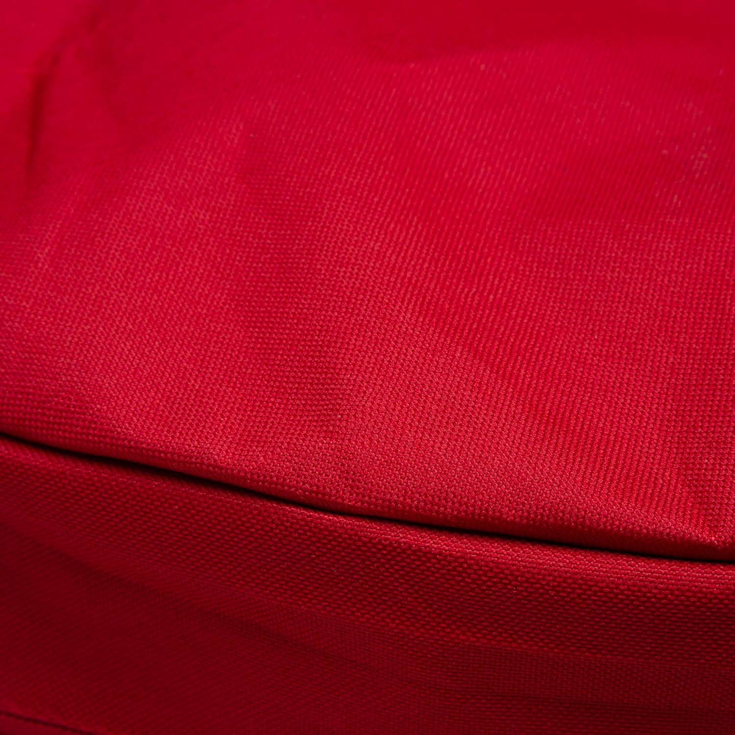Glitzhome 30" Dia. X 5" H Red Canvas Christmas Wreath Storage Bag w/Zipper, fits Wreath up to 30"