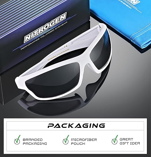 Miniatura 178 de Nitrogen - Gafas de sol deportivas polarizadas envolventes para hombre y mujer, UV400, para conducir, pescar, correr, andar en bicicleta, gafas