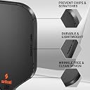 Srikel Pickleball Edge Guard Tape – Pickleball Paddle Edge Protection Tape 3 Pack, Head Edge Guard for 12MM-14MM Rackets,Easy Application,No Wrinkling,23MM Width Solid Black gallery image