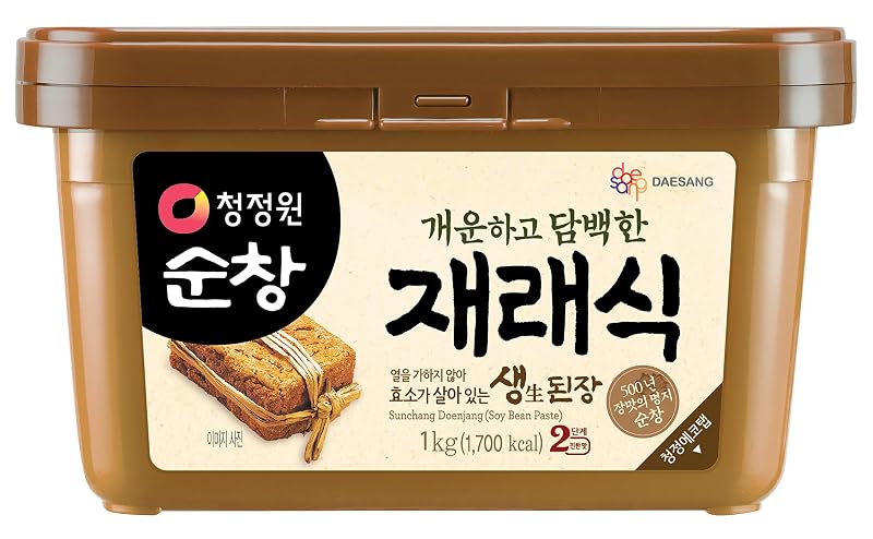 Doenjang - Premium Korean Soybean Paste [Original, 2.2 lb (1kg)] – Fermented Korean Miso-Style Bean Paste for Doenjang Jjigae, Stews, Soups, Marinades & Dipping Sauces – Rich Umami Korean Pantry Essen
