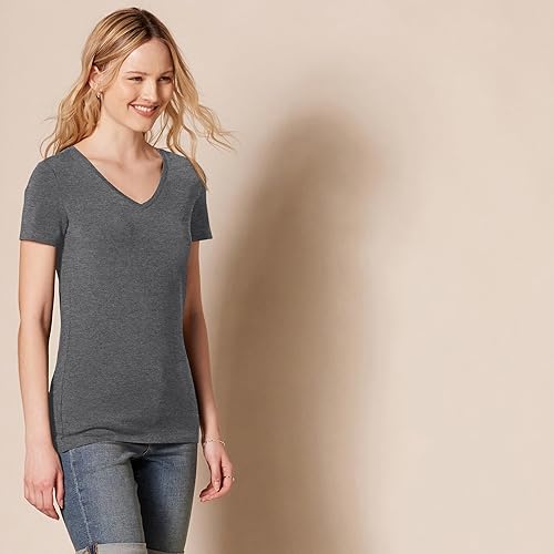 Miniatura 2 de Tienda Essentials Women's Regular-Fit Short-Sleeve T-Shirt (Crewneck and V-Neck Options), Multipacks