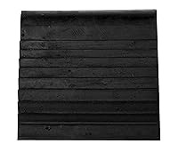 Vista 3 de Vestil RBW-3 Cuña de goma industrial, 6-1/2 pulgadas de largo x 6 pulgadas de ancho x 3-1/4 pulgadas de alto, negro (paquete de 2)